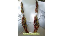 Layer Necklace Beads with Chain Fashion